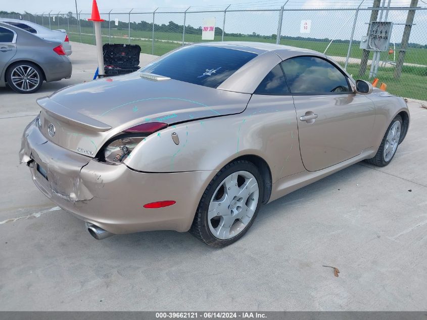 2002 Lexus Sc 430 VIN: JTHFN48Y420001084 Lot: 39662121