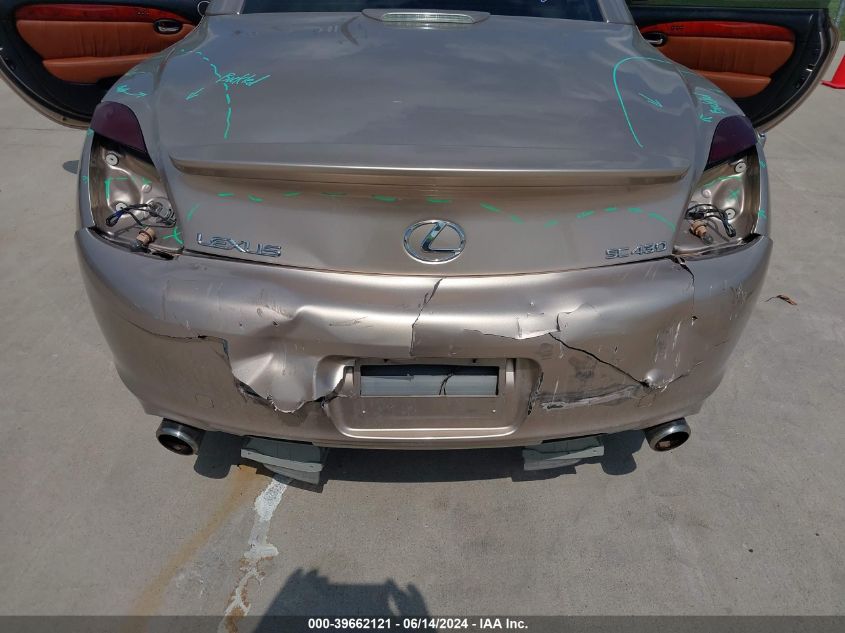 2002 Lexus Sc 430 VIN: JTHFN48Y420001084 Lot: 39662121