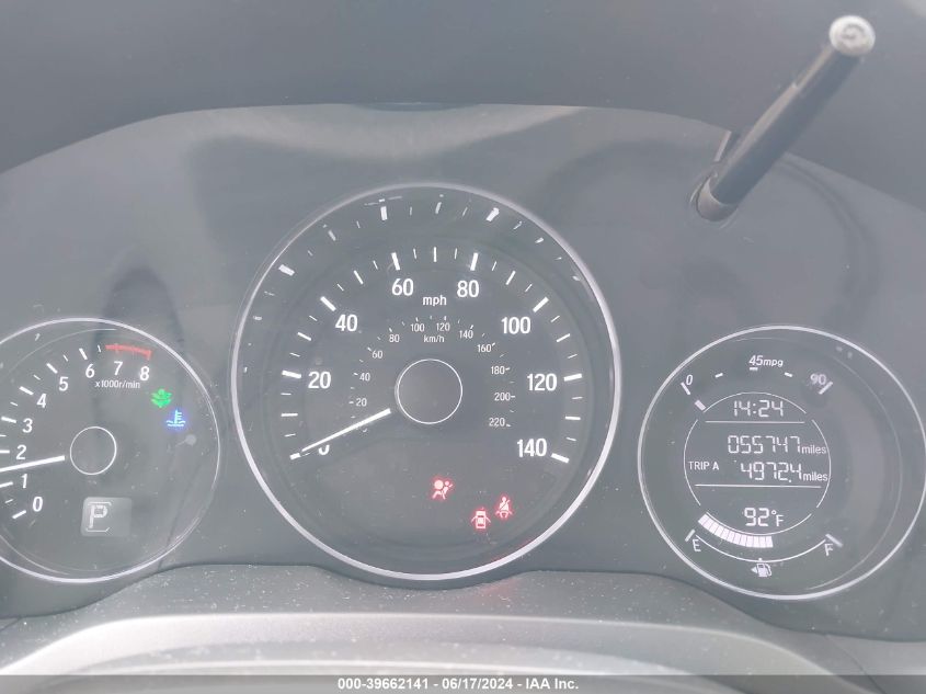 2018 Honda Hr-V Ex VIN: 3CZRU5H50JM723655 Lot: 39662141