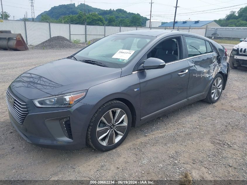 2019 Hyundai Ioniq Hybrid Limited VIN: KMHC85LC9KU124719 Lot: 39662234