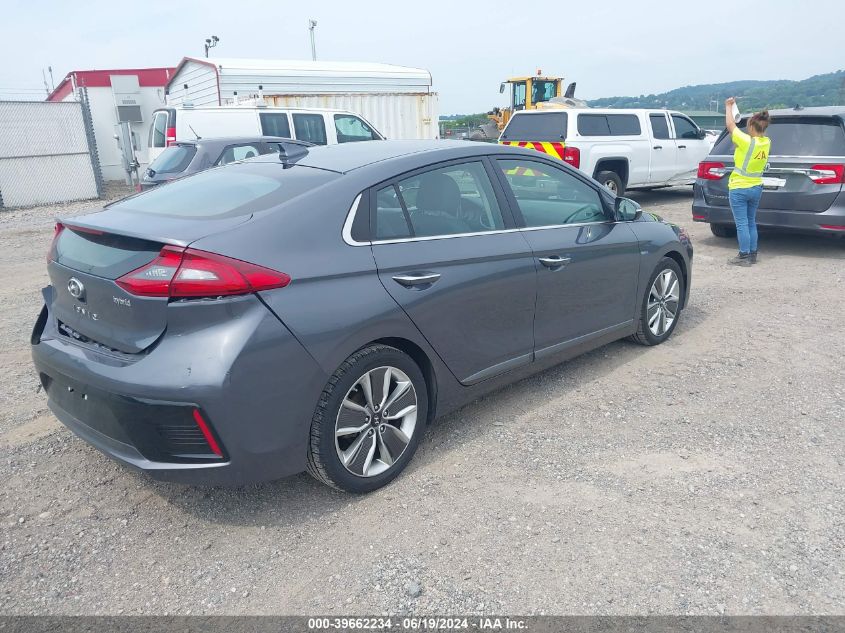 2019 Hyundai Ioniq Hybrid Limited VIN: KMHC85LC9KU124719 Lot: 39662234