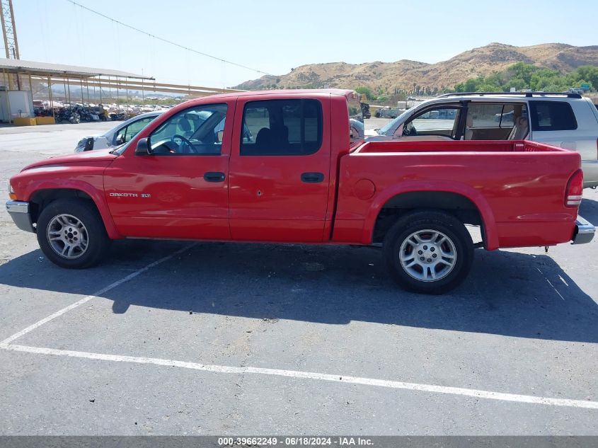 2002 Dodge Dakota Slt VIN: 1B7HL48Z82S690012 Lot: 39662249