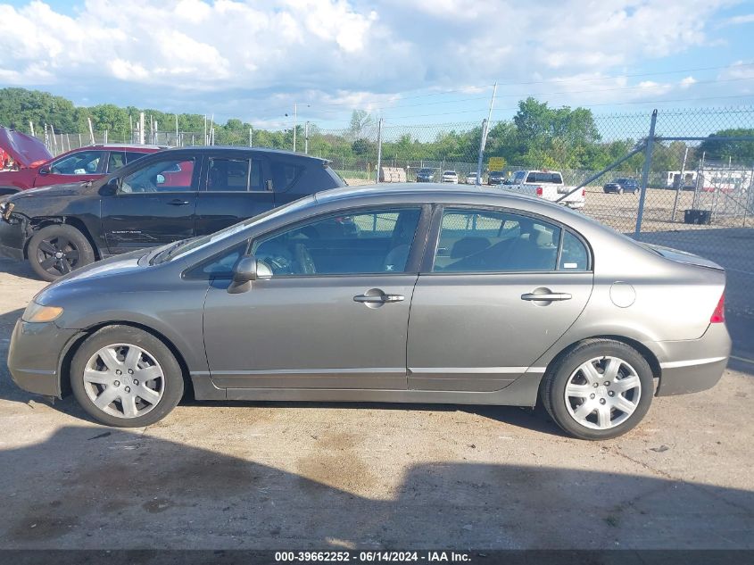 2008 Honda Civic Lx VIN: 2HGFA16568H344036 Lot: 39662252