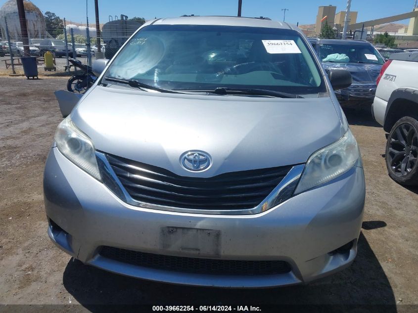 2012 Toyota Sienna Le V6 8 Passenger VIN: 5TDKK3DC1CS225537 Lot: 39662254