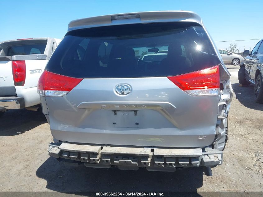 2012 Toyota Sienna Le V6 8 Passenger VIN: 5TDKK3DC1CS225537 Lot: 39662254