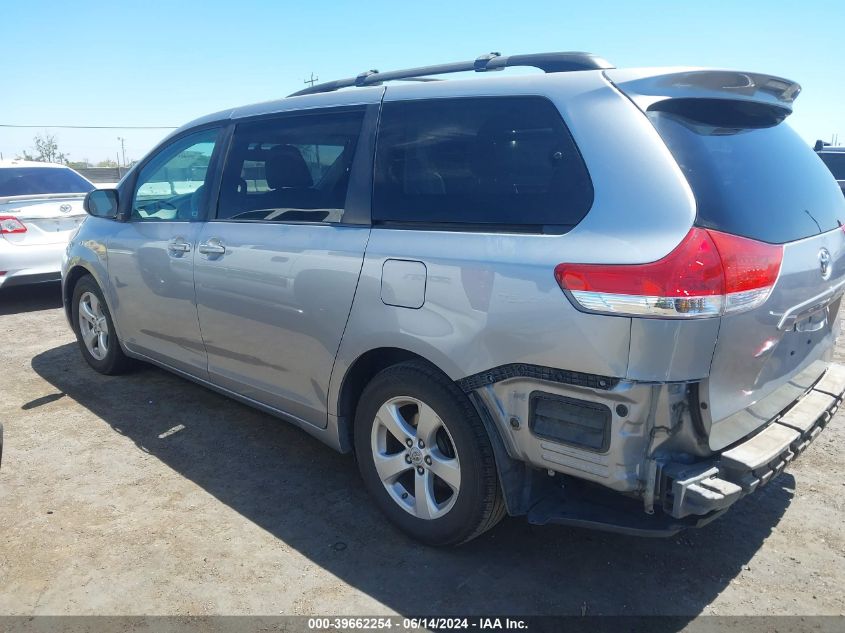 2012 Toyota Sienna Le V6 8 Passenger VIN: 5TDKK3DC1CS225537 Lot: 39662254