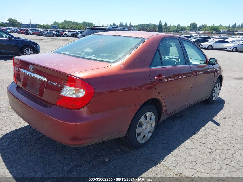 2004 Toyota Camry Le VIN: 4T1BE32K24U364134 Lot: 39662255