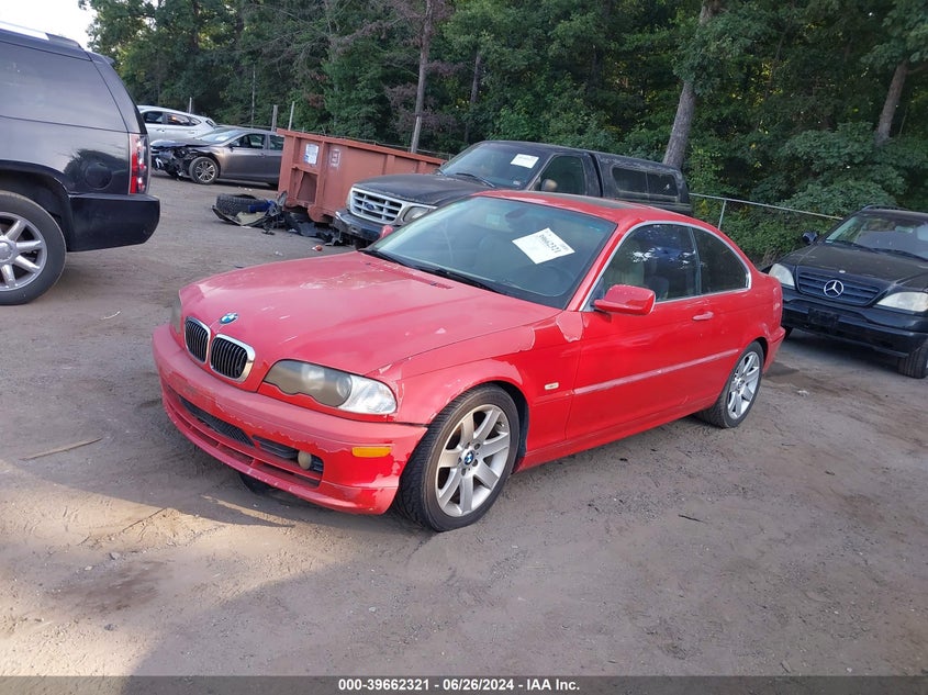 2003 BMW 325 Ci VIN: WBABN33493PG62293 Lot: 39662321