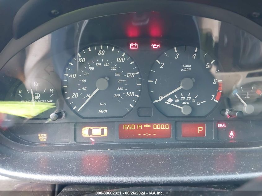 2003 BMW 325 Ci VIN: WBABN33493PG62293 Lot: 39662321