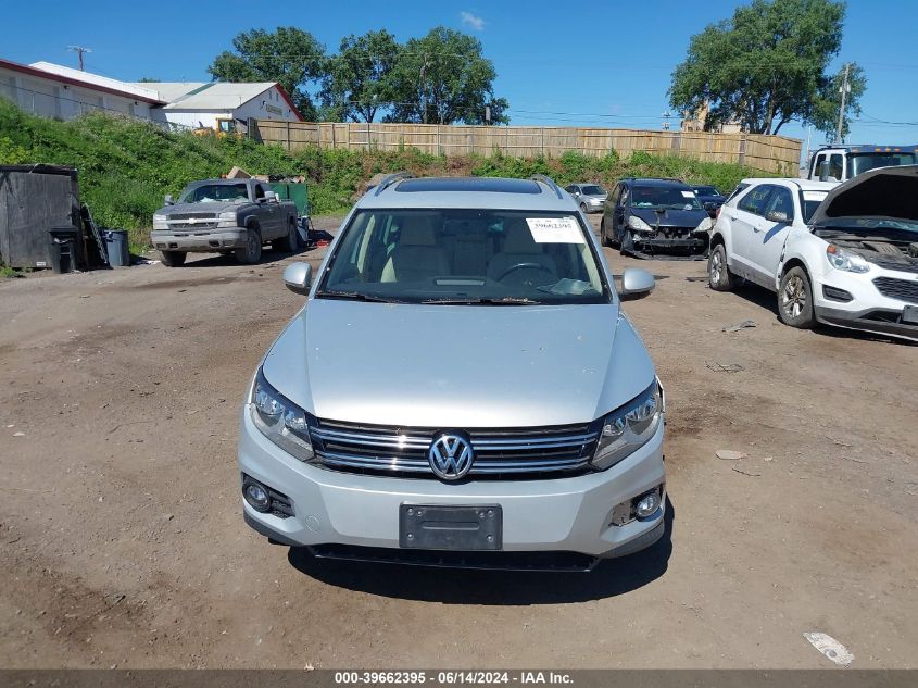 2013 Volkswagen Tiguan Se VIN: WVGAV3AX7DW593339 Lot: 39662395