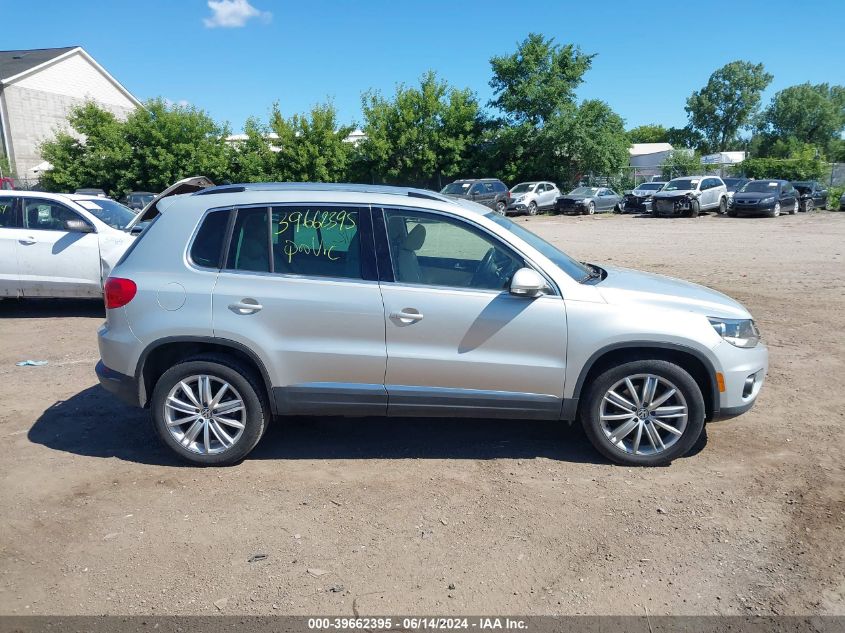 2013 Volkswagen Tiguan Se VIN: WVGAV3AX7DW593339 Lot: 39662395