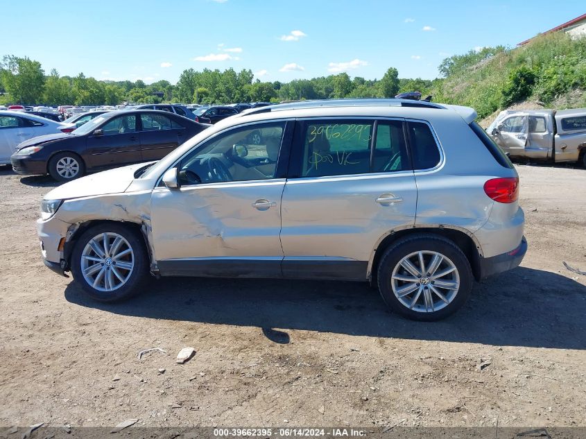 2013 Volkswagen Tiguan Se VIN: WVGAV3AX7DW593339 Lot: 39662395