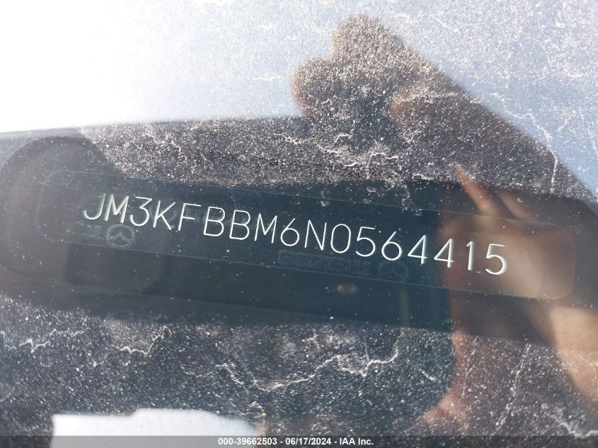 2022 Mazda Cx-5 2.5 S Select VIN: JM3KFBBM6N0564415 Lot: 39662503