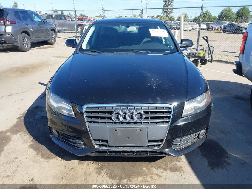 2011 Audi A4 2.0T Premium VIN: WAUEFAFL3BN026171 Lot: 39662526