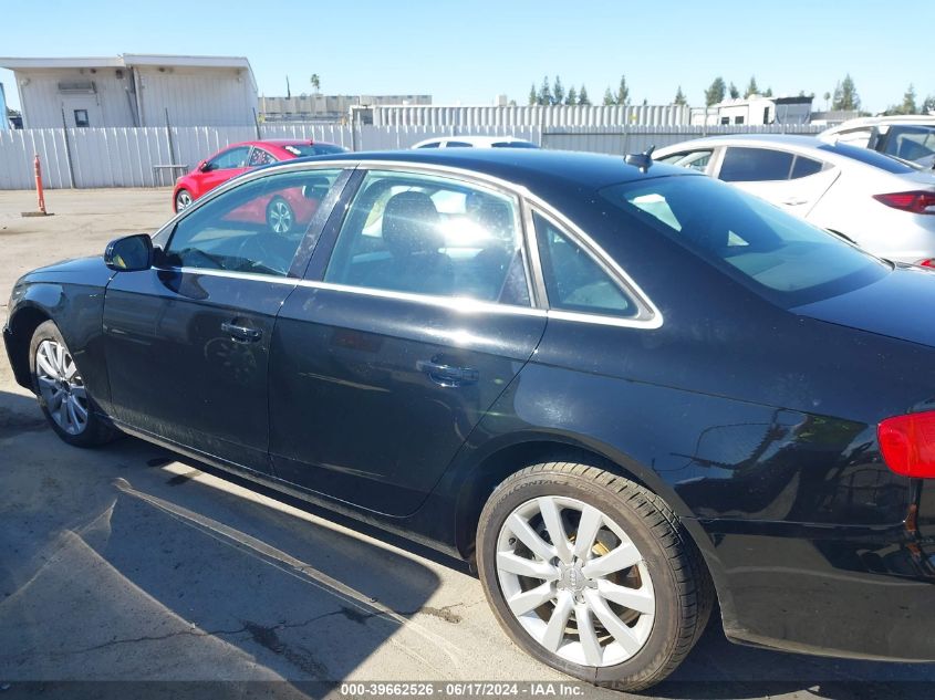 2011 Audi A4 2.0T Premium VIN: WAUEFAFL3BN026171 Lot: 39662526