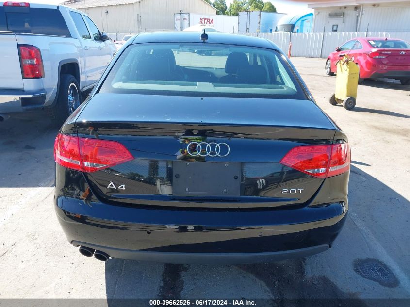 2011 Audi A4 2.0T Premium VIN: WAUEFAFL3BN026171 Lot: 39662526