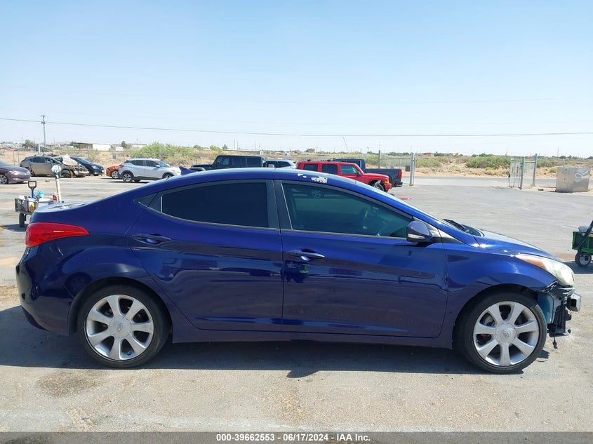 2012 Hyundai Elantra Limited VIN: 5NPDH4AE6CH102616 Lot: 39662553