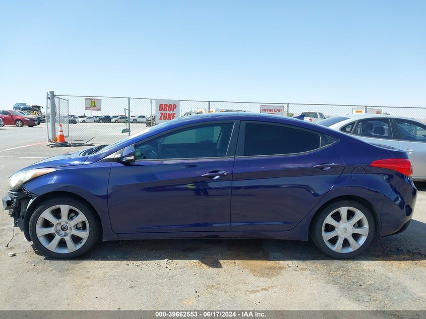 2012 Hyundai Elantra Limited VIN: 5NPDH4AE6CH102616 Lot: 39662553
