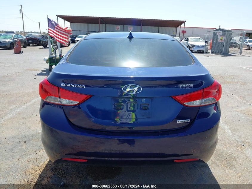 2012 Hyundai Elantra Limited VIN: 5NPDH4AE6CH102616 Lot: 39662553