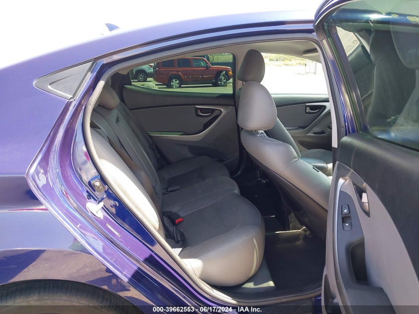 2012 Hyundai Elantra Limited VIN: 5NPDH4AE6CH102616 Lot: 39662553