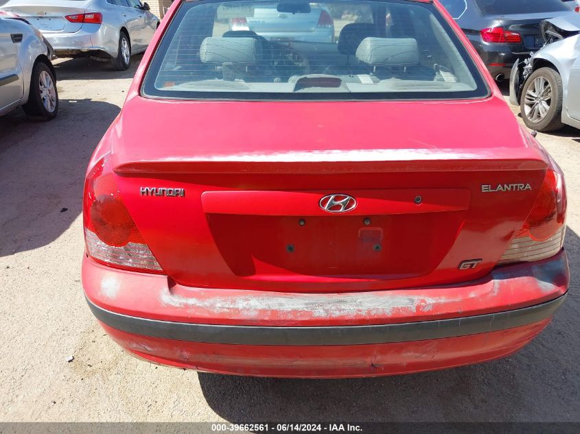 2004 Hyundai Elantra Gls/Gt VIN: KMHDN46D54U917806 Lot: 39662561
