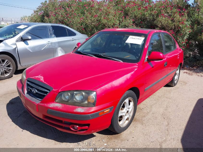 2004 Hyundai Elantra Gls/Gt VIN: KMHDN46D54U917806 Lot: 39662561