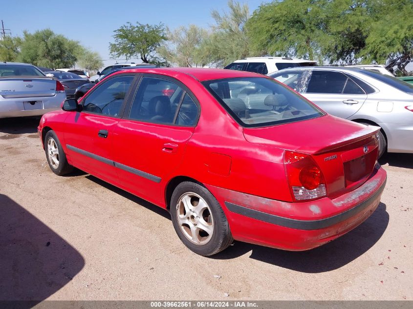 2004 Hyundai Elantra Gls/Gt VIN: KMHDN46D54U917806 Lot: 39662561