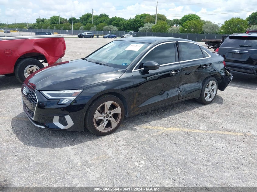 2023 Audi A3 Premium 40 Tfsi Front-Wheel Drive S Tronic VIN: WAUAUDGY6PA037406 Lot: 39662564