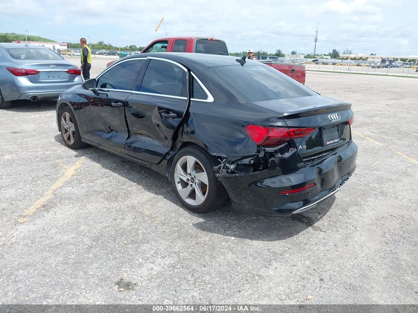 2023 Audi A3 Premium 40 Tfsi Front-Wheel Drive S Tronic VIN: WAUAUDGY6PA037406 Lot: 39662564