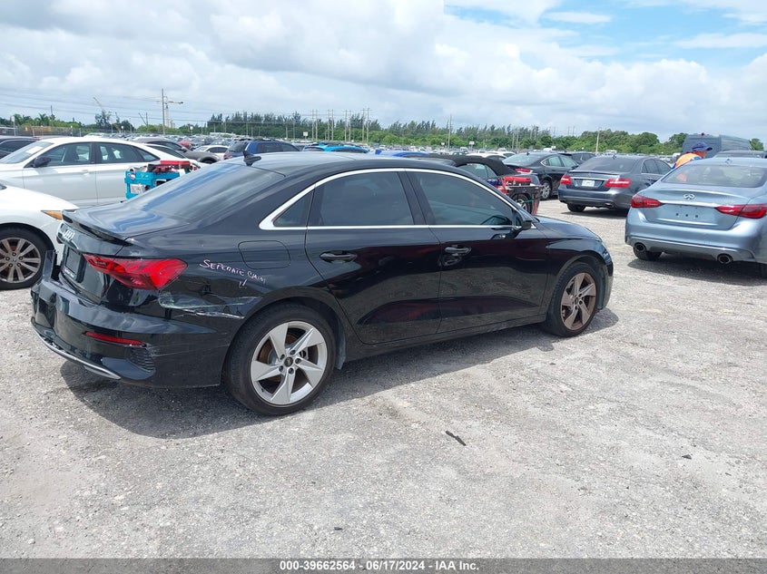 2023 Audi A3 Premium 40 Tfsi Front-Wheel Drive S Tronic VIN: WAUAUDGY6PA037406 Lot: 39662564