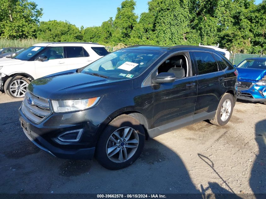 2015 Ford Edge Sel VIN: 2FMTK4J94FBB19779 Lot: 39662578