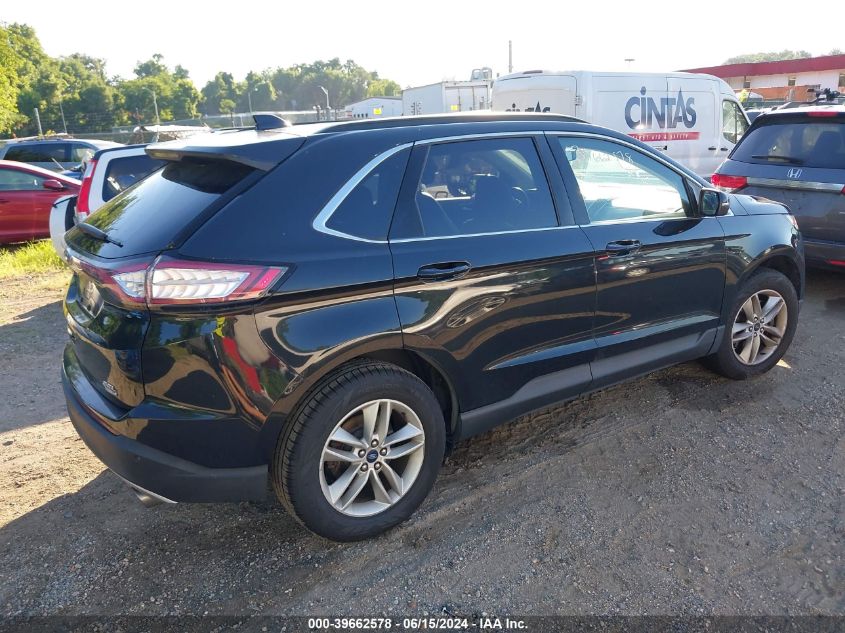 2015 Ford Edge Sel VIN: 2FMTK4J94FBB19779 Lot: 39662578