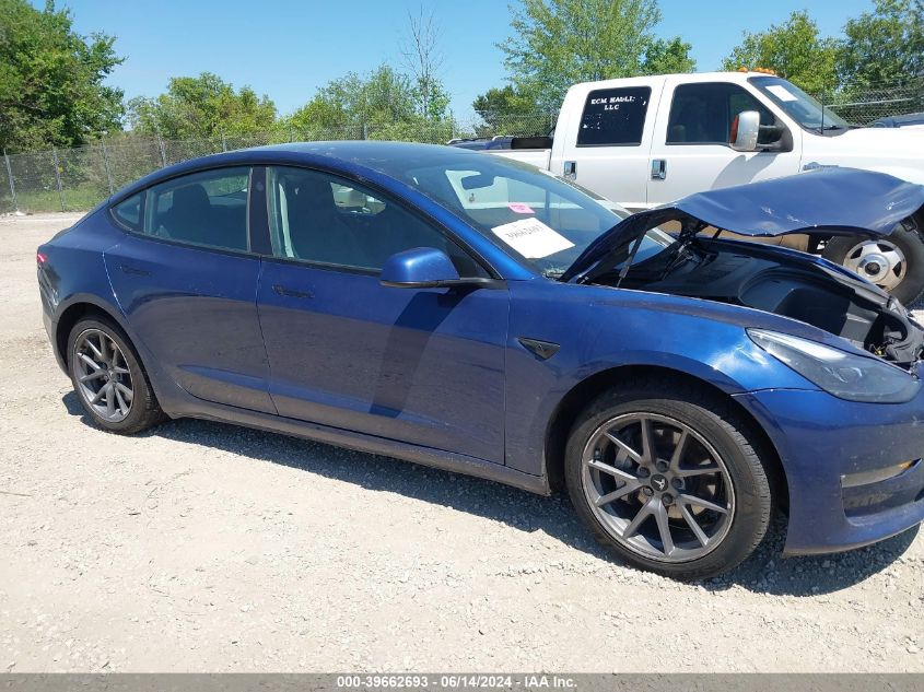 2022 Tesla Model 3 Long Range Dual Motor All-Wheel Drive VIN: 5YJ3E1EB6NF190927 Lot: 39662693