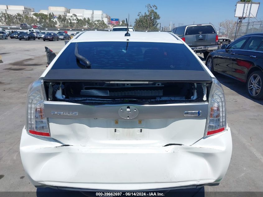 2012 Toyota Prius Plug-In VIN: JTDKN3DP0C3028743 Lot: 39662697
