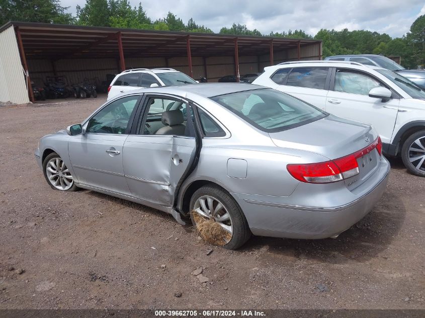 KMHFC46F27A188315 2007 Hyundai Azera Limited/Se