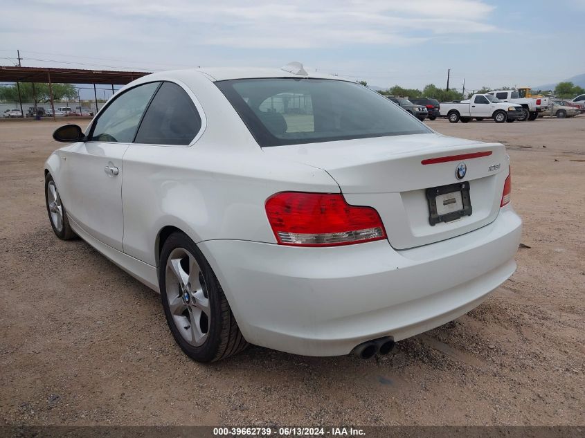 2009 BMW 128I VIN: WBAUP93589VF48689 Lot: 39662739