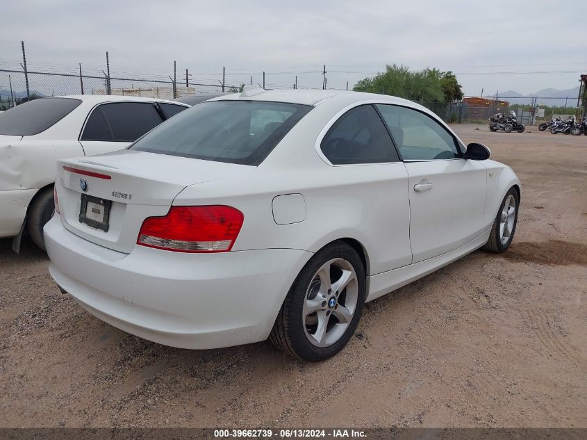 2009 BMW 128I VIN: WBAUP93589VF48689 Lot: 39662739