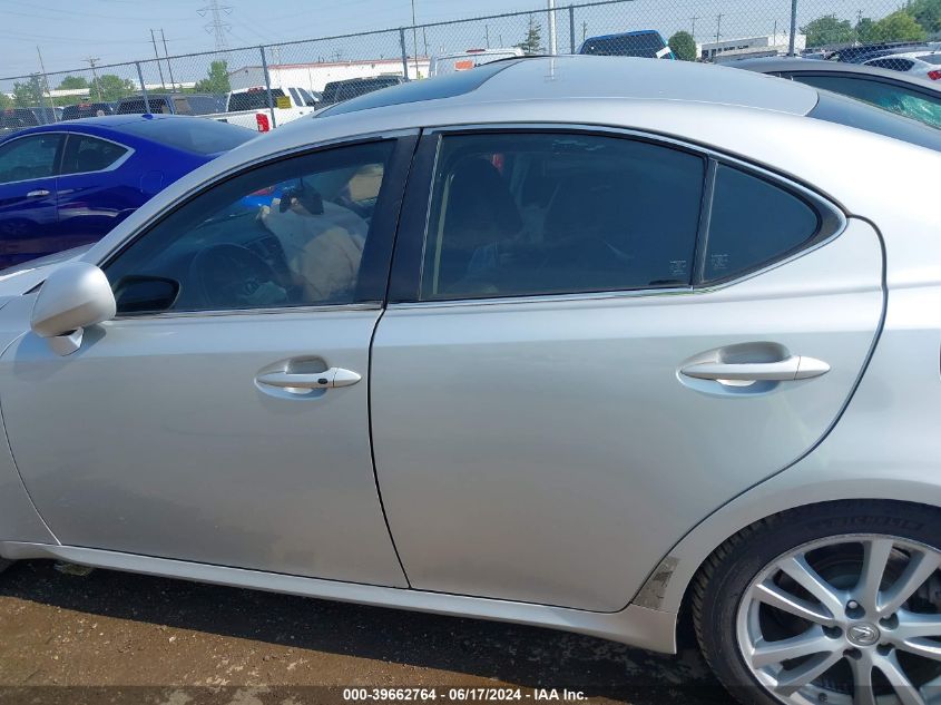 2006 Lexus Is 350 VIN: JTHBE262265005547 Lot: 39662764