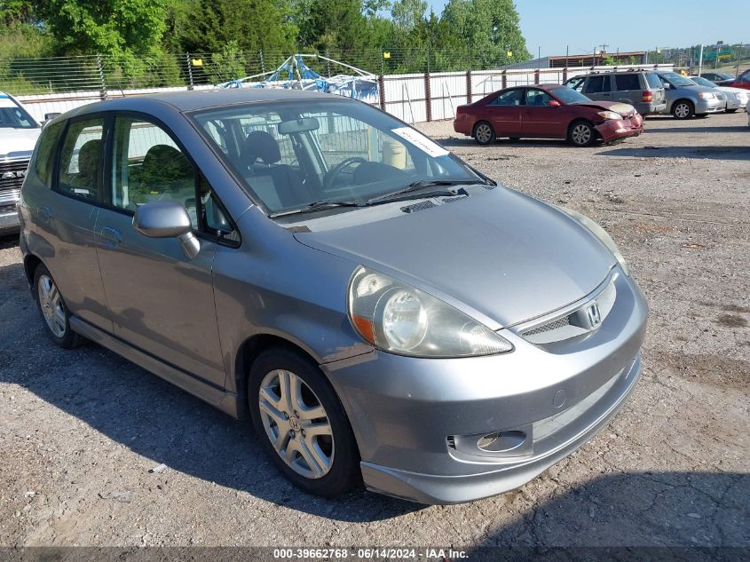 2008 Honda Fit Sport VIN: JHMGD37698S007347 Lot: 39662768