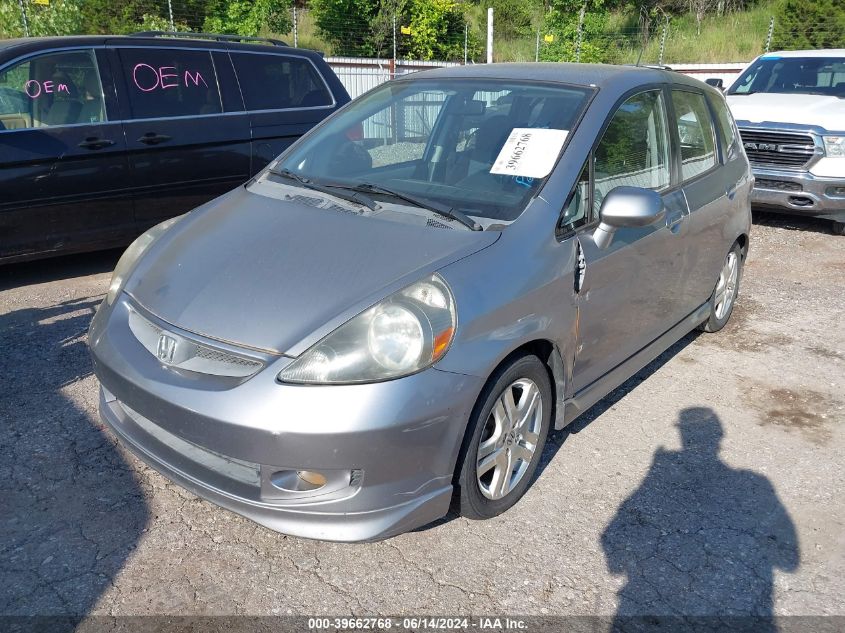 2008 Honda Fit Sport VIN: JHMGD37698S007347 Lot: 39662768