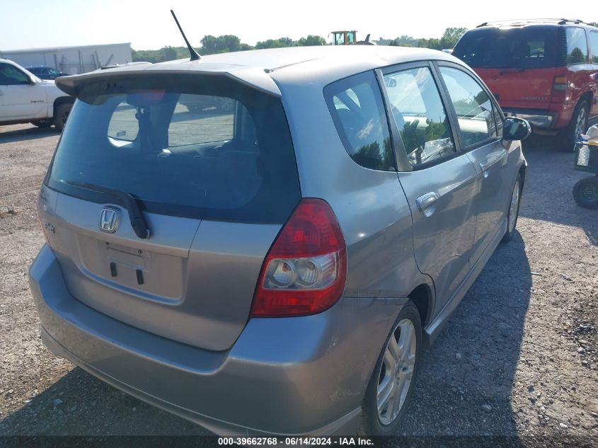 2008 Honda Fit Sport VIN: JHMGD37698S007347 Lot: 39662768