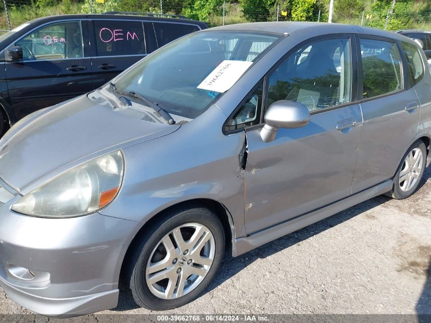 2008 Honda Fit Sport VIN: JHMGD37698S007347 Lot: 39662768