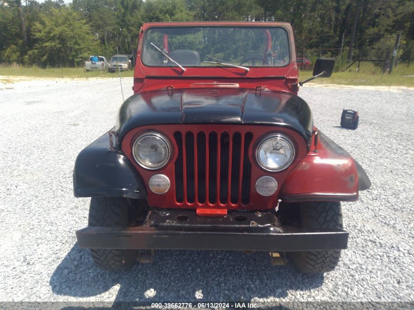 1981 Jeep Jeep Cj7 VIN: 1JCCM87A5BT063562 Lot: 39662776