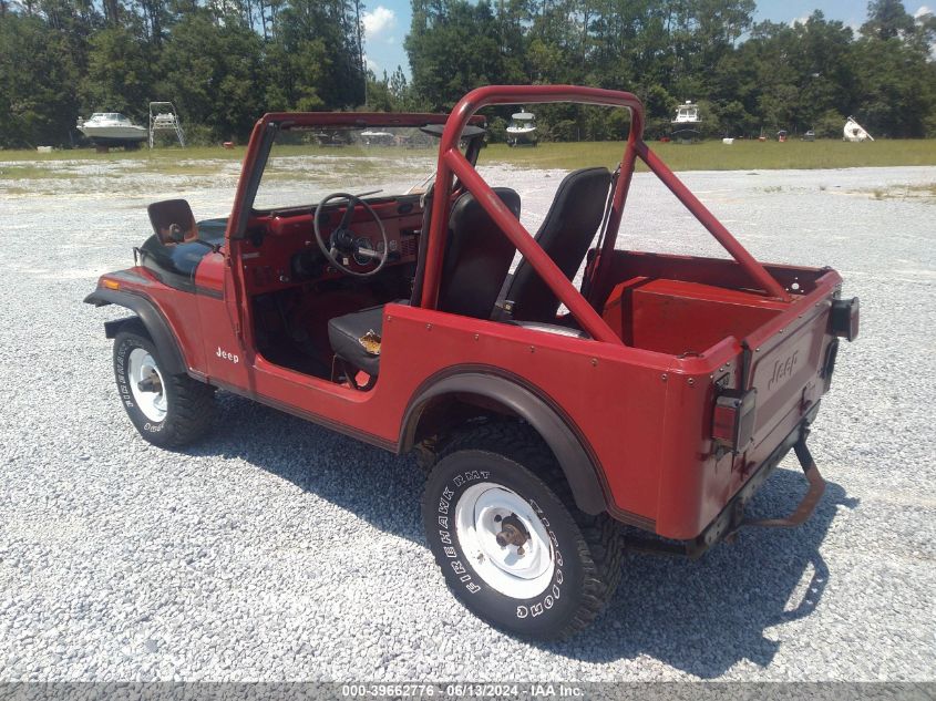 1981 Jeep Jeep Cj7 VIN: 1JCCM87A5BT063562 Lot: 39662776