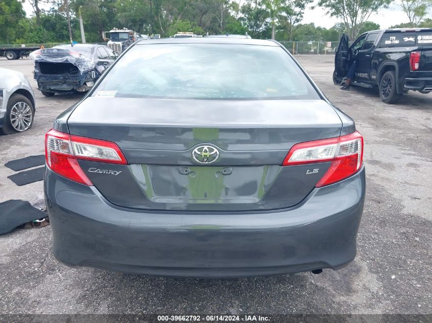 2012 Toyota Camry Le VIN: 4T1BF1FK5CU039598 Lot: 39662792