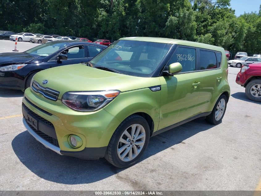 2018 Kia Soul + VIN: KNDJP3A53J7890904 Lot: 39662830