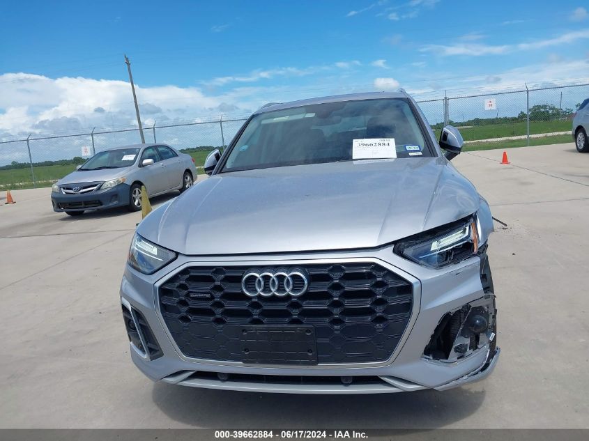 2022 Audi Q5 Premium 45 Tfsi S Line Quattro S Tronic VIN: WA1GAAFYXN2019031 Lot: 39662884