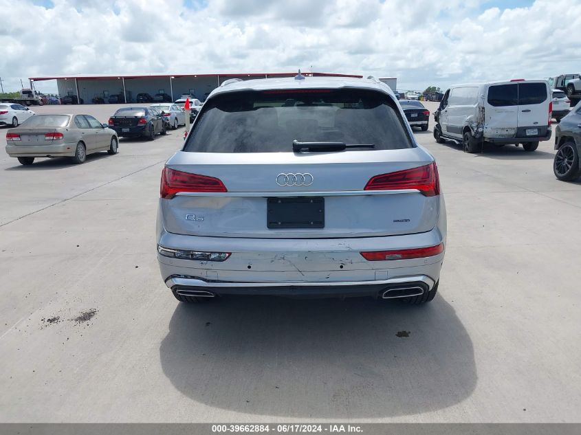 2022 Audi Q5 Premium 45 Tfsi S Line Quattro S Tronic VIN: WA1GAAFYXN2019031 Lot: 39662884