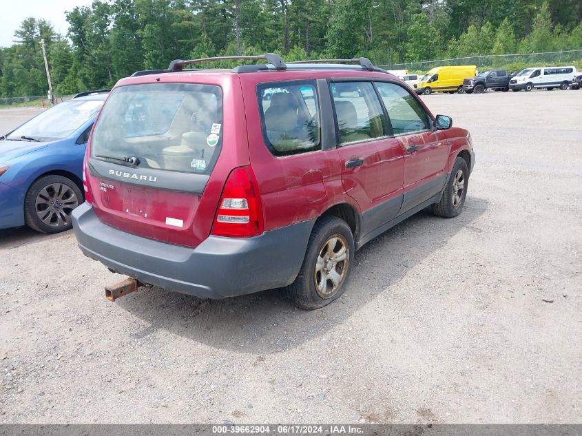 2005 Subaru Forester 2.5X VIN: JF1SG63645H710654 Lot: 39662904