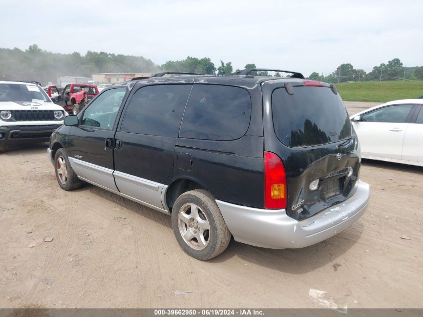 1999 Nissan Quest Gle/Gxe/Se VIN: 4N2XN11TXXD800710 Lot: 39662950